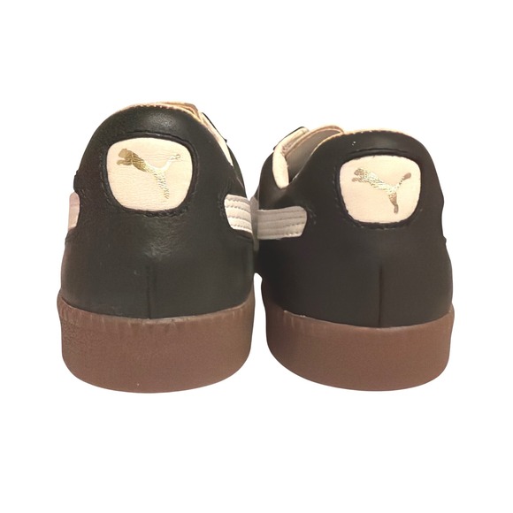 Puma Liga L Black White Gum Leather Suede Sneakers 342483 03 Mens 9 Womens 10.5 - Picture 4 of 7